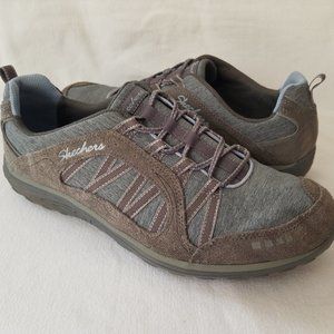 Skechers Gray Relaxed Fit Memory Foam Shoes 9.5